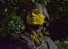 Estátua é pichada na Avenida Paulista, SP (J. Duran Machfee/Futura Press)