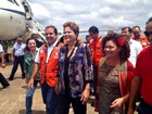 Presidente Dilma Rousseff chega ao Acre e se reúne com o governador