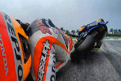 polêmica valentino rossi marc márquez motogp malásia (Foto: Reprodução/Instagram)