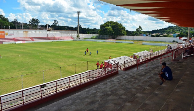 Estádio Elias Arbex, em Três Corações (MG) (Foto: Lucas Soares) Estádio Elias Arbex, em Três Corações (MG) (Foto: Lucas Soares)