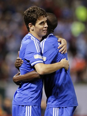 Oscar, amistoso Manchester City 4 x 3 Chelsea nos EUA (Foto: Reuters)