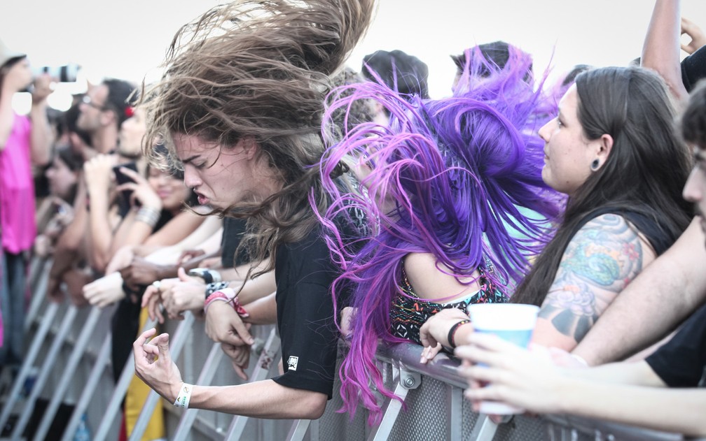 Público vibra com o show no Rock in Rio 2015 (Foto: Fabio Tito/G1)