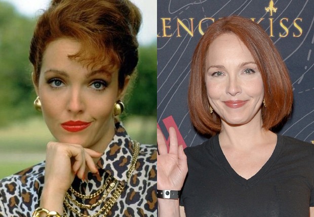 Amy Yasbeck como a dondoca Flo e atualmente (Foto: Reprodução e Getty Images) Amy Yasbeck como a dondoca Flo e atualmente (Foto: Reprodução e Getty Images)