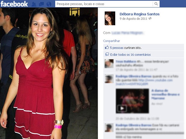 Estudante Débora Regina foi encontrada pela polícia no carro abandonado em um terreno em Campinas (Foto: Reprodução/ Facebook)
