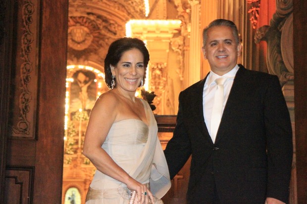 Casamento Maiz Oliveira - Gloria Pires e Orlando Morais  (Foto: Marcos Ferreira/ Foto Rio News)