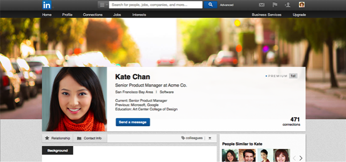 Novo perfil do LinkedIn tem foto de capa, assim como Twitter e Facebook (Foto: Divulgação/LinkedIn) (Foto: Novo perfil do LinkedIn tem foto de capa, assim como Twitter e Facebook (Foto: Divulgação/LinkedIn)) Novo perfil do LinkedIn tem foto de capa, assim como Twitter e Facebook (Foto: Divulgação/LinkedIn) (Foto: Novo perfil do LinkedIn tem foto de capa, assim como Twitter e Facebook (Foto: Divulgação/LinkedIn))