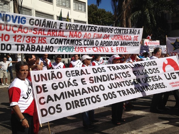 Dia de Lutas em Goiás - Goiânia (Foto: Paula Resende/G1)