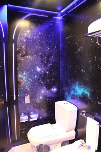 Banheiro da suíte de Star Trek (Foto: Divulgação/Sheraton)