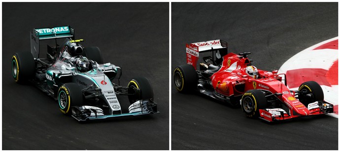Nico Rosberg ou Sebastian Vettel? Briga pelo vice-campeonato de 2015 está indefinida (Foto: Getty Images)