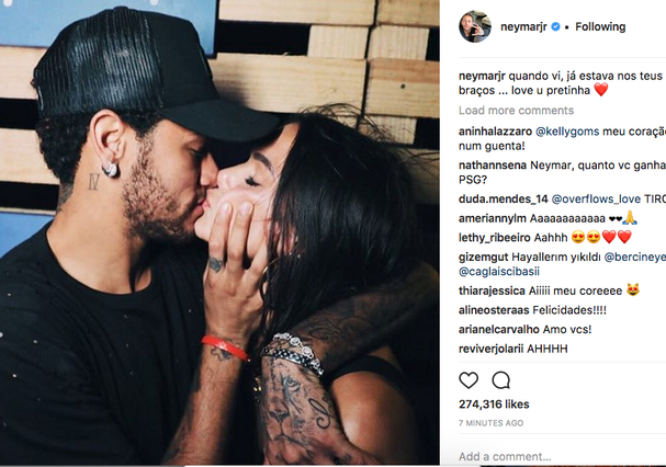 Neymar se declara para Marquezine (Foto: Instagram/Reprodução)