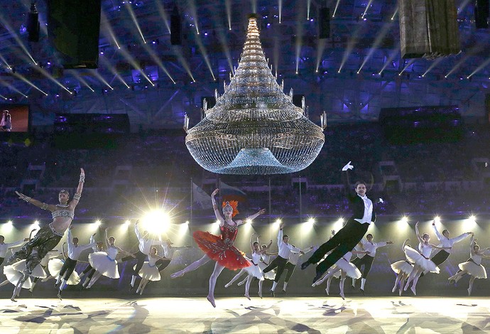 cerimônia encerramento Sochi (Foto: Reuters) cerimônia encerramento Sochi (Foto: Reuters)
