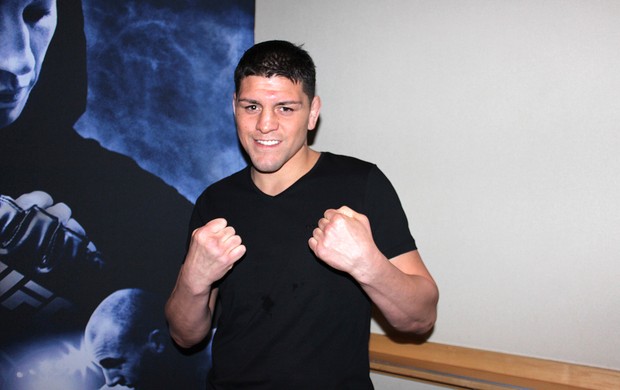 Nick Diaz presença UFC 170 (Foto: Evelyn Rodrigues)