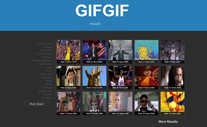 Gif Gif é um site focado em GIFs de emoções (Foto: Reprodução/Barbara Mannara)