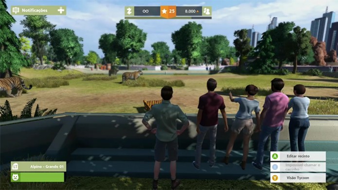 Zoo Tycoon oferece a possibilidade de administrar o zoológico (Foto: Reprodução/ Matheus Vasconcellos) Zoo Tycoon oferece a possibilidade de administrar o zoológico (Foto: Reprodução/ Matheus Vasconcellos)