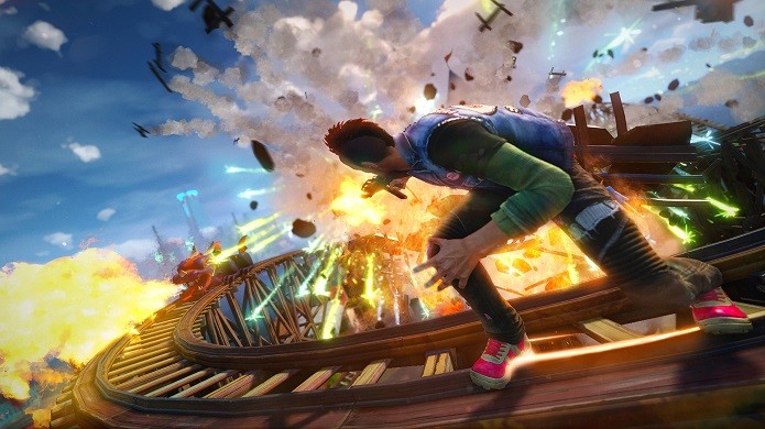 Sunset Overdrive: jogadores devem realizar manobras para aumentar o multiplicador. (Foto: Divulgação)