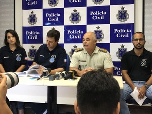 Polícia Civil detalhou investigação do crime em coletiva nesta sexta-feira (Foto: Alan Tiago Alves/G1)