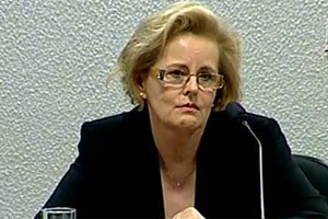 A nova ministra do STF Rosa Weber em sabatina no Senado (Foto: Reprodução / TV Senado)