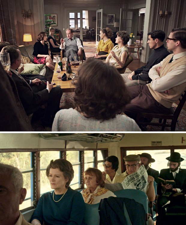 PREÇO DA CORAGEM No filme, Hannah Arendt troca o conforto da vida doméstica pelas estradas empoeiradas do recém-fundado Estado de Israel (abaixo). Depois da publicação de Eichmann em Jerusalém, vários amigos cortaram relações com ela – entre eles Hans J (Foto: Zeitgeist Films/Everett Collection(2)) PREÇO DA CORAGEM No filme, Hannah Arendt troca o conforto da vida doméstica pelas estradas empoeiradas do recém-fundado Estado de Israel (abaixo). Depois da publicação de Eichmann em Jerusalém, vários amigos cortaram relações com ela – entre eles Hans J (Foto: Zeitgeist Films/Everett Collection(2))