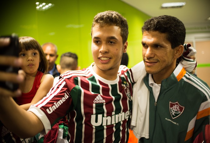 Magno Alves Fluminense Brasília torcida (Foto: Bruno Haddad / Fluminense) Magno Alves Fluminense Brasília torcida (Foto: Bruno Haddad / Fluminense)