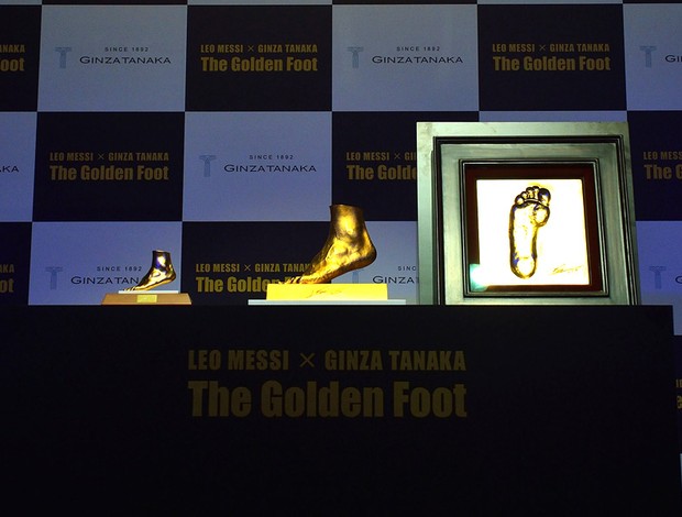 exposição pé esquerdo lionel messi barcelona Quest Hall  (Foto: Agência Getty Images)