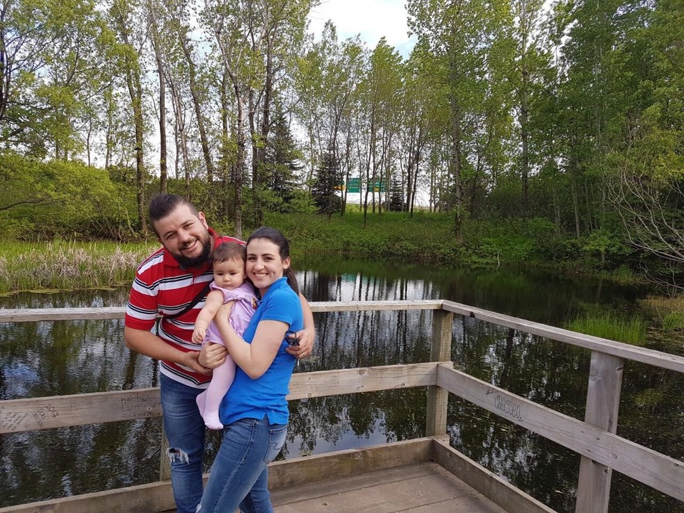 Felipe Cruz e Eliane Lima em Québec (Foto: Arquivo pessoal)