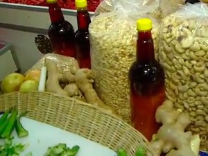 Ingredientes para o caruru de São Cosme e São Damião (Foto: Reprodução/TV Bahia)