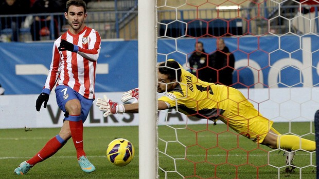 Adrian lopez atlético de madri gol getafe (Foto: Agência EFE)