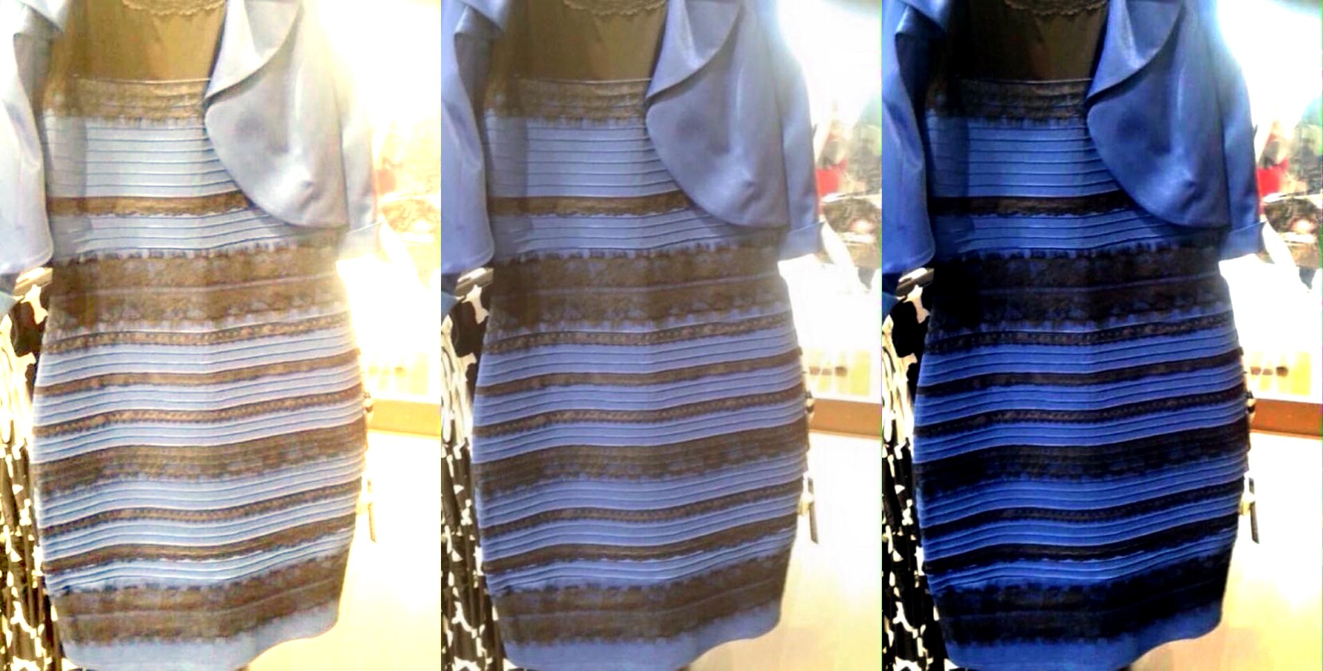 Branco e dourado ou azul e preto? O vestido que dividiu a internet e comoveu as celebridades (Foto: Reprodução)