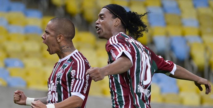 Ronaldinho Marcos Junior Fluminense Grêmio (Foto: Ag Estado)
