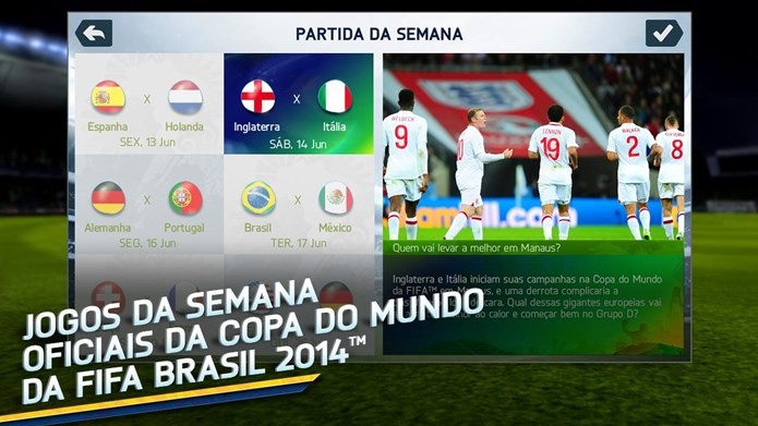 FIFA 14 tem conteúdo especial para a Copa do Mundo do Brasil (Foto: Divulgação)