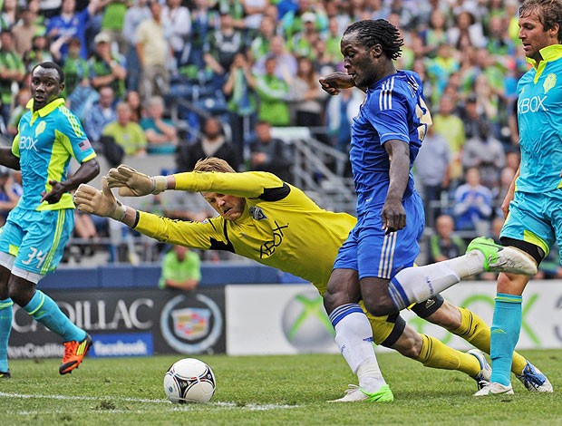 Romelu Lukaku, Chelsea x Seatle (Foto: Agência AP)