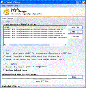 systools pst merge