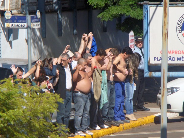 Assaltantes fizeram reféns em ataque a banco no RS (Foto: André Luiz Ferronato/Arquivo Pessoal)