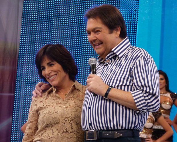 Gloria Pires no Domingão do Faustão (Foto: Domingão do Faustão / TV Globo)