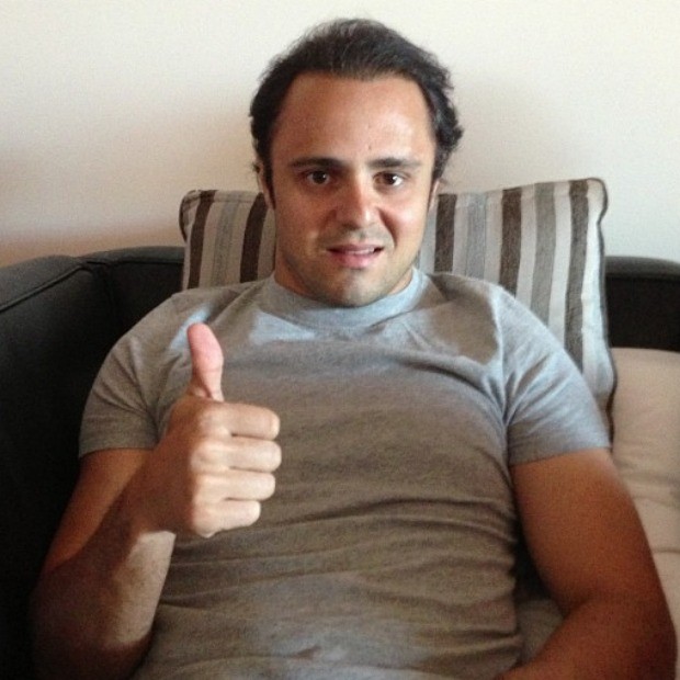 Felipe Massa publica foto já em casa e tranquiliza fãs após acidente em Mônaco (Foto: Reprodução)