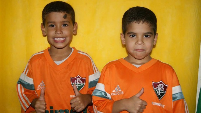 Gianlucca e Mattheus, filhos de Ademir Fonseca, jogam futsal no Fluminense (Foto: Arquivo Pessoal)