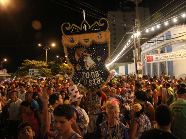 Foliões de todas as idades se misturam para brincar o Jaraguá Folia (Foto: Waldson Costa/G1)