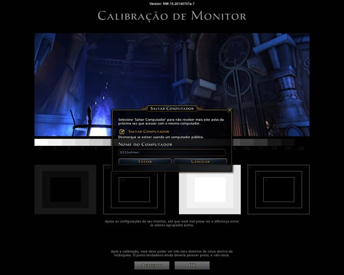 Dungeons & Dragons Neverwinter irá realizar a calibragem da resolução e da performance, identificando o PC para garantir a segurança do jogador (Foto: Reprodução/Daniel Ribeiro)