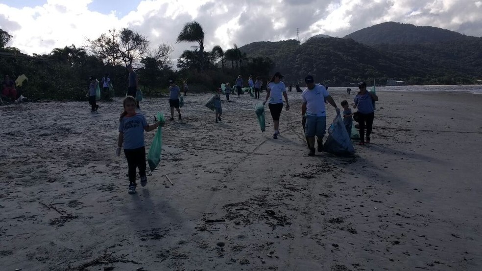 Mais de 300 voluntários participaram da ação (Foto: Instituto Guaju/Divulgação)