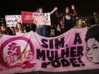 Ato contra 'cultura do estupro' ocupa faixas da Avenida Paulista, em SP