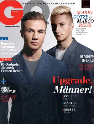 Mario Gotze e Marco Reus estampam capa de maio da GQ alemã (Foto: Reprodução GQ)