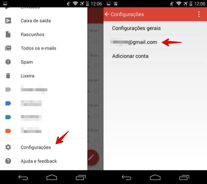 Acesse as configurações da sua conta (Foto: Reprodução/Helito Bijora)
