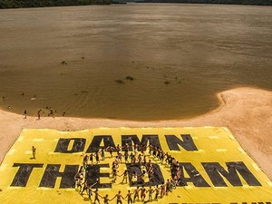 Greenpeace divulgou relatório no qual pede fim de construção de hidrelétricas no rio Tapajós e demarcação de terras indígenas. (Foto: Divulgação / Greenpeace)