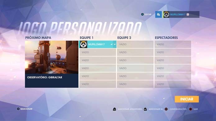 Acesse as configurações de Overwatch (Foto: Reprodução/Murilo Molina)