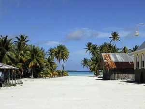 Ilha de Palmerston, situada no Oceano Pacífico (Foto: BBC)