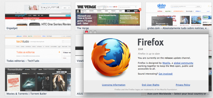 Mozilla libera novo FireFox 13 para download (Foto: Divulgação)