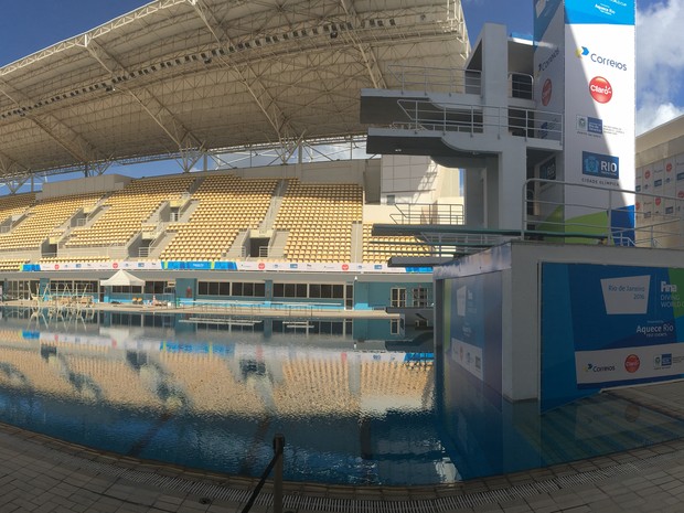 Parque Olímpico Maria Lenk é vistoriado no Rio (Foto: Fernanda Rouvenat/G1)