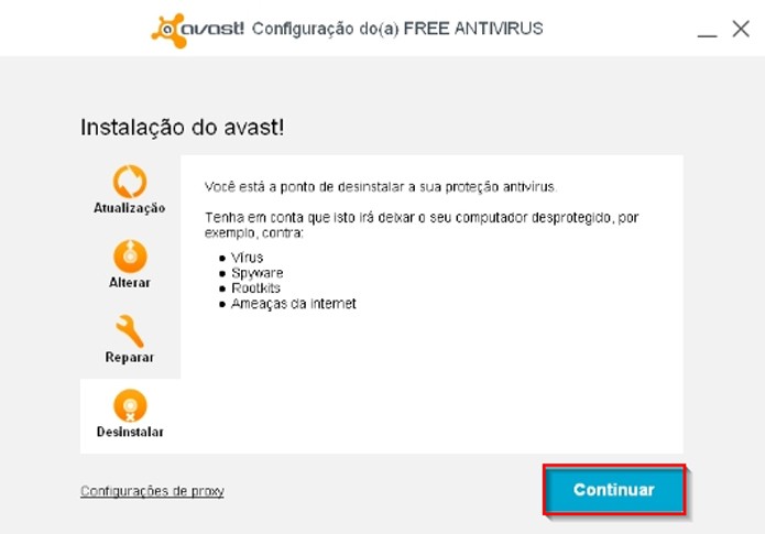 como desinstalar avast free antivirus en windows 7