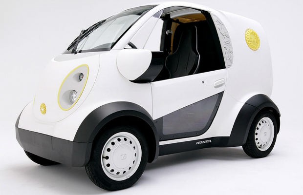 Carro elétrico desenvolvido pela Honda em uma impressora 3D (Foto: Divulgação)