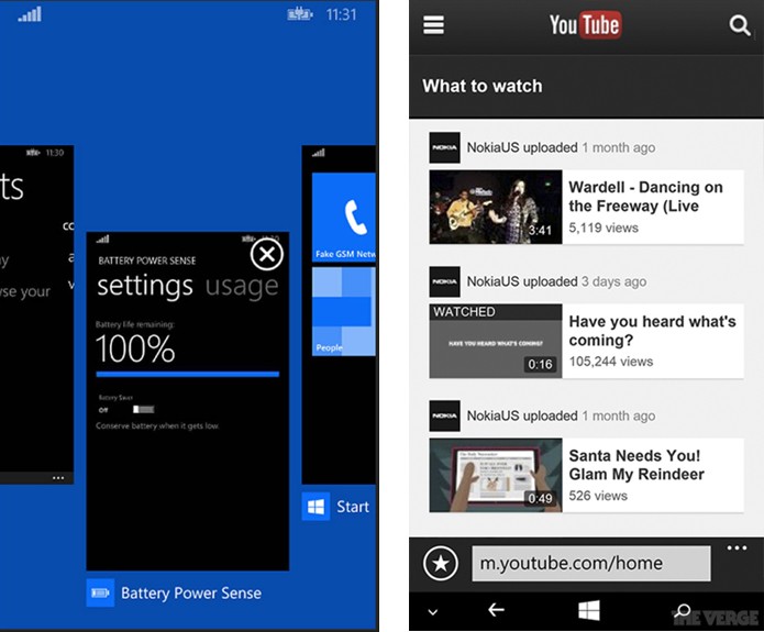 Windows Phone 8.1 ganhará melhorias no multitarefas e botões virtuais (Foto: Reprodução/The Verge)